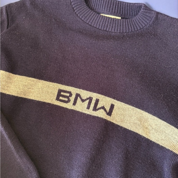 BMW Men's Navy Promotional Sweater Acrylic 80s - Picture 3 of 9